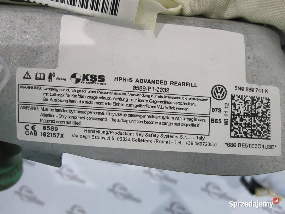 VOLKSWAGEN TIGUAN I LIFT 12r kurtyna lewa