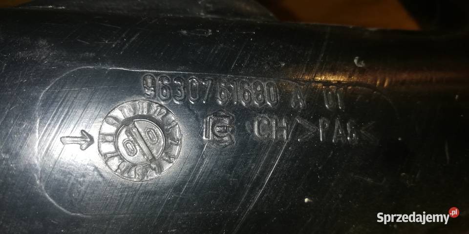 rura powietrza turbo 9630761680 Peugeot 406 Silniki i osprzęt łódzkie Piotrków Trybunalski