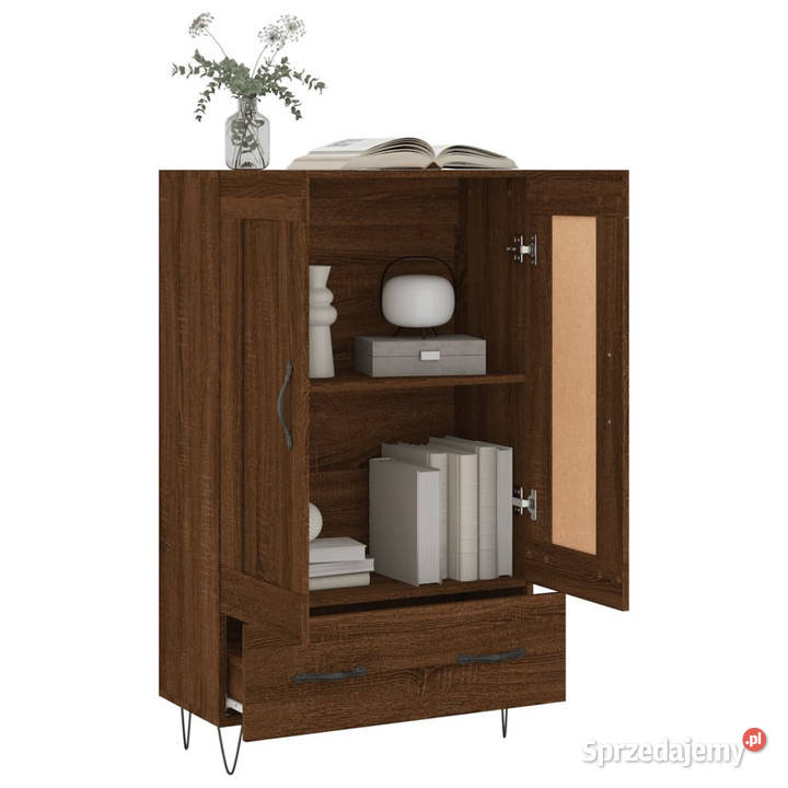 Wysoka szafka brązowy dąb 695x31x115 WM830323 mazowieckie sprzedam