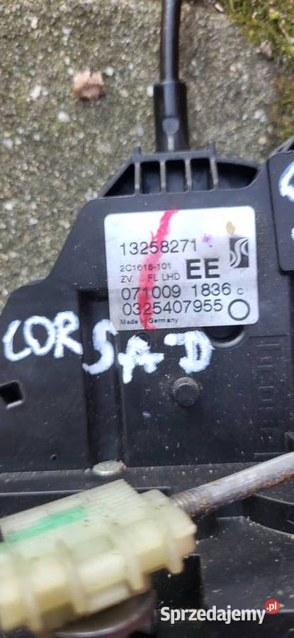 ZAMEK DRZWI LEWY PRZÓD PRZEDNI EU OPEL CORSA D Wodzisław Śląski sprzedam