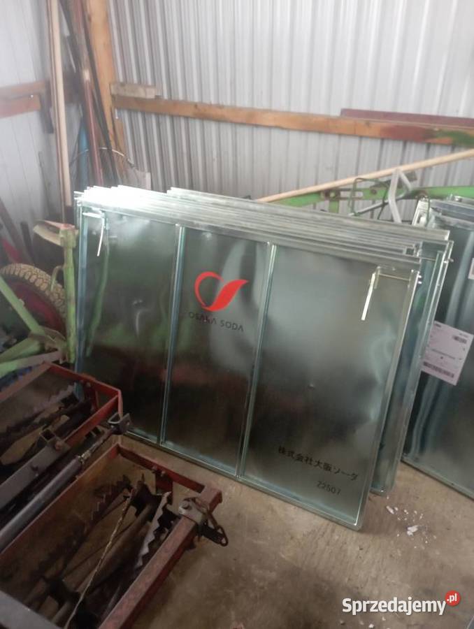 Skrzyniopalety metalowe na zboże zrebke węgiel Niedźwiada