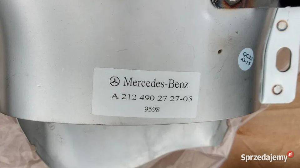 Końcówka wydechu lewa Mercedes A2124902727 W212 osobowe dolnośląskie