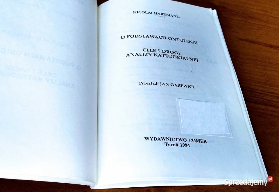 O podstawach ontologii Cele i drogi analizy pomorskie Gdańsk