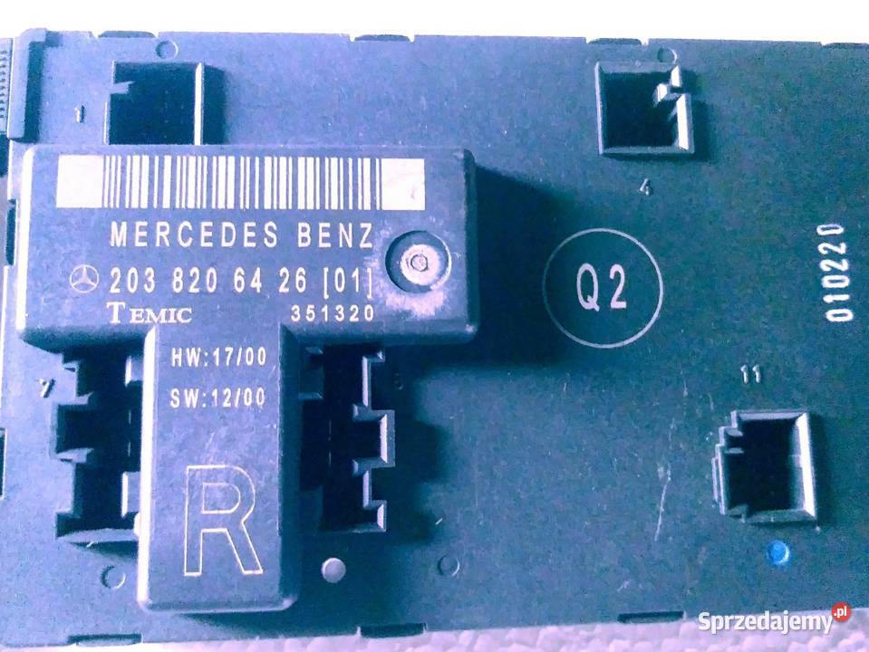 Moduł drzwi przednich Mercedes Benz coupe W203 osobowe Posługowo sprzedam