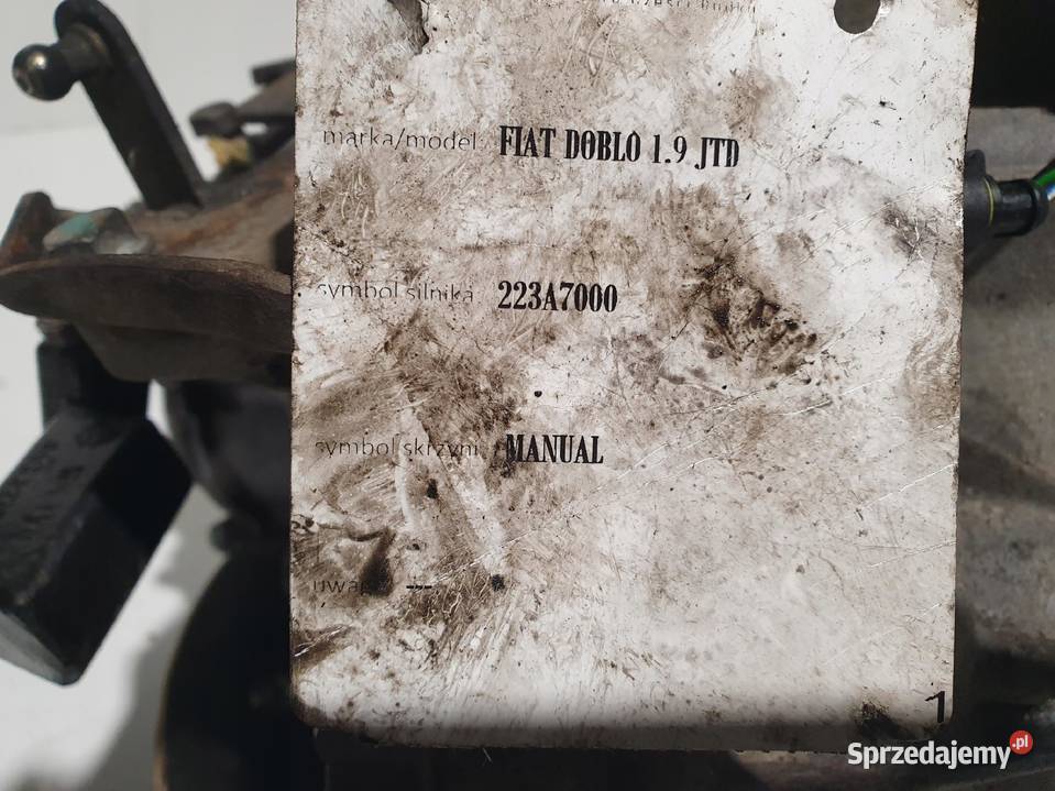 SKRZYNIA BIEGÓW Fiat Doblo I 19 JTD 223a7000 Chełm