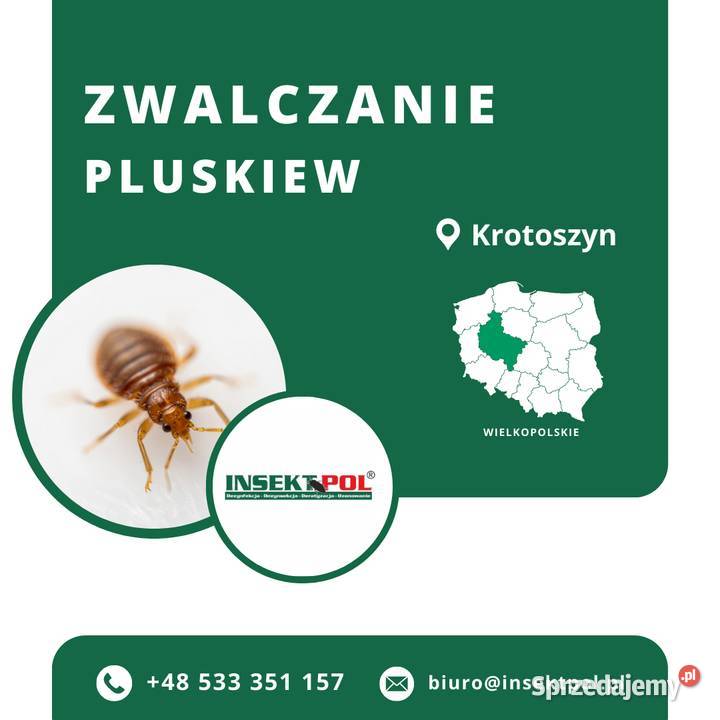Zwalczanie pluskiew Krotoszyn Odpluskwianie