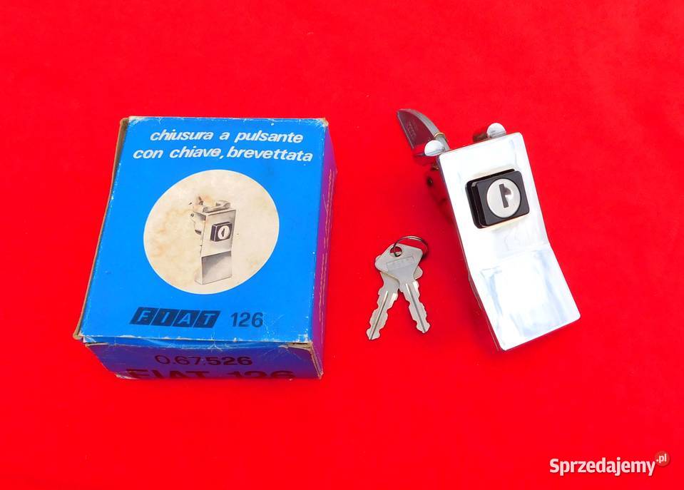 Nowy zamek bambino chrom Fiat 126p 126 PIERWSZA Karoseria