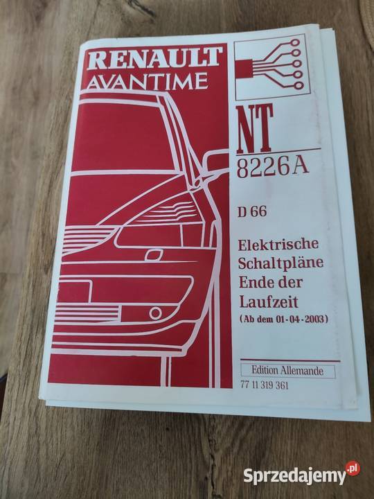 Renault avantime elektryka schematy opisy Inowłódz