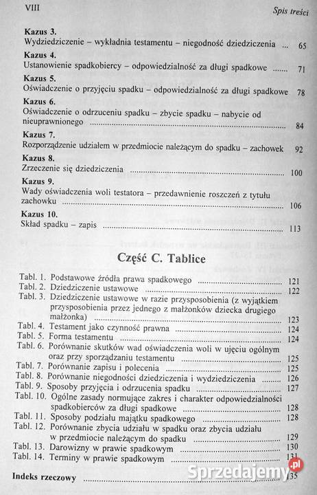 Prawo spadkowe Pytania Kazusy Tablice J Biernat Pozostałe lubelskie Chełm sprzedam