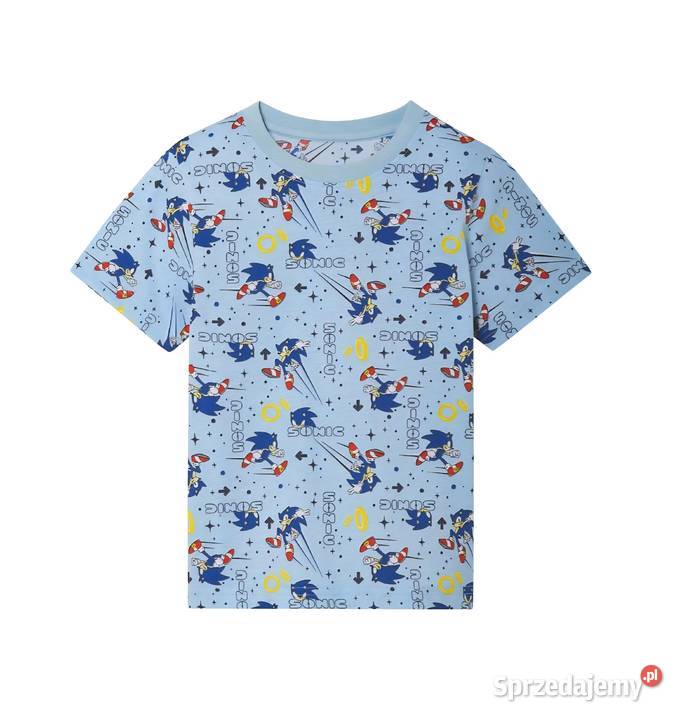 Piżama bawełniana Sonic z nadrukiem rozmiar