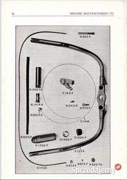 Indian Scout Parts List 1920 Lębork sprzedam