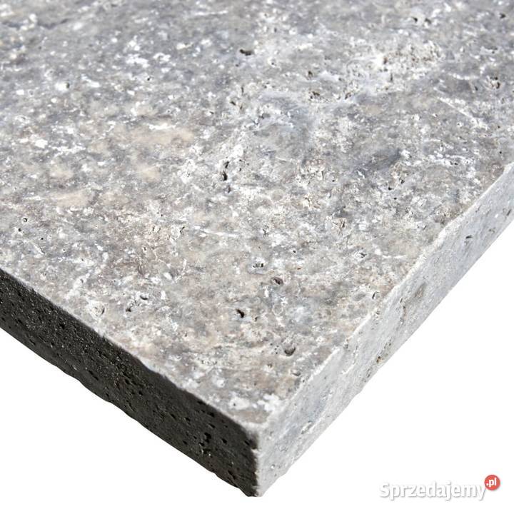 Płytki Trawertyn Silver Ash bębnowany 61x61x3 Płytki elewacyjne zachodniopomorskie Pyrzyce