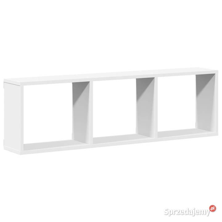 Półka ścienna 100x16x30 biała materiał mazowieckie