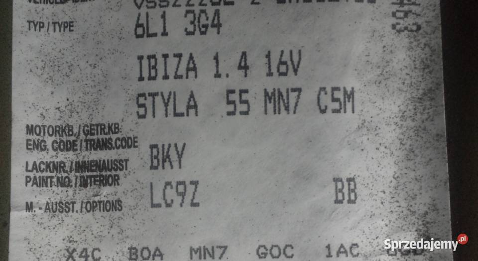 Seat Ibiza III lusterko LC9Z prawe lewe 6L1 Dębno