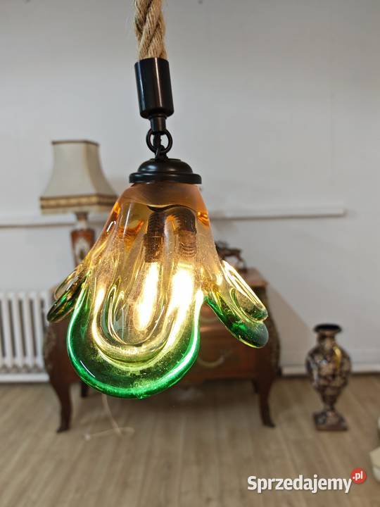 Lampa wisząca ze szkła Murano Sandomierz