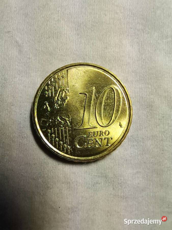Moneta Hiszpania 10 Euro Cent 2008 Ząbki sprzedam