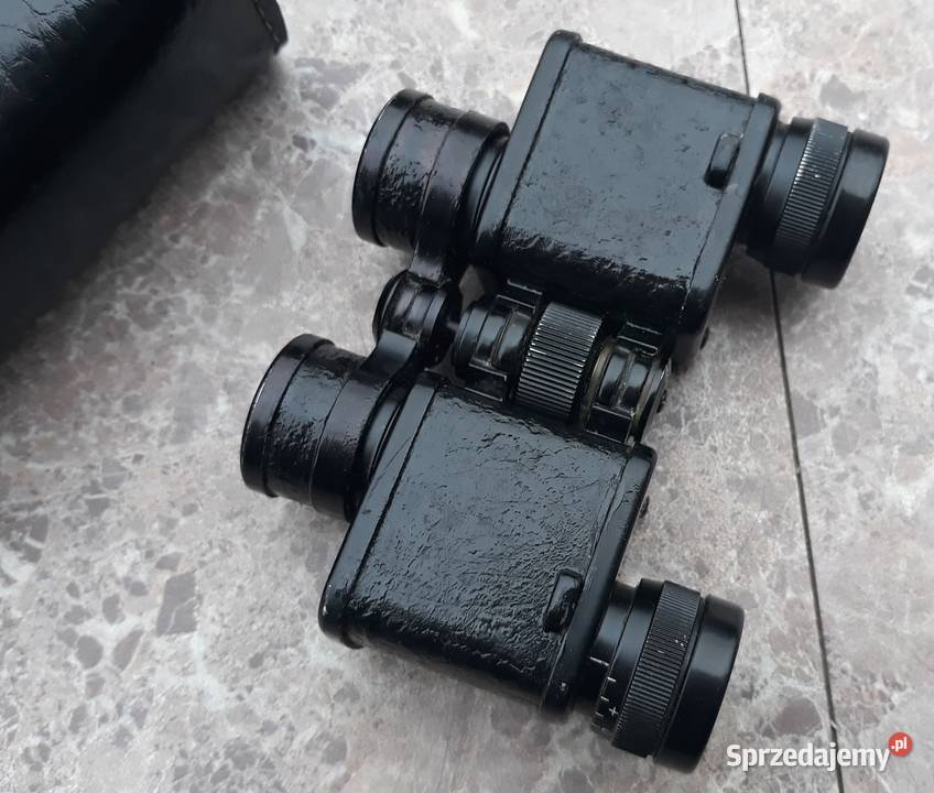 Hertel Reuss Perr 6x18 mała stara lornetka etui Tczew