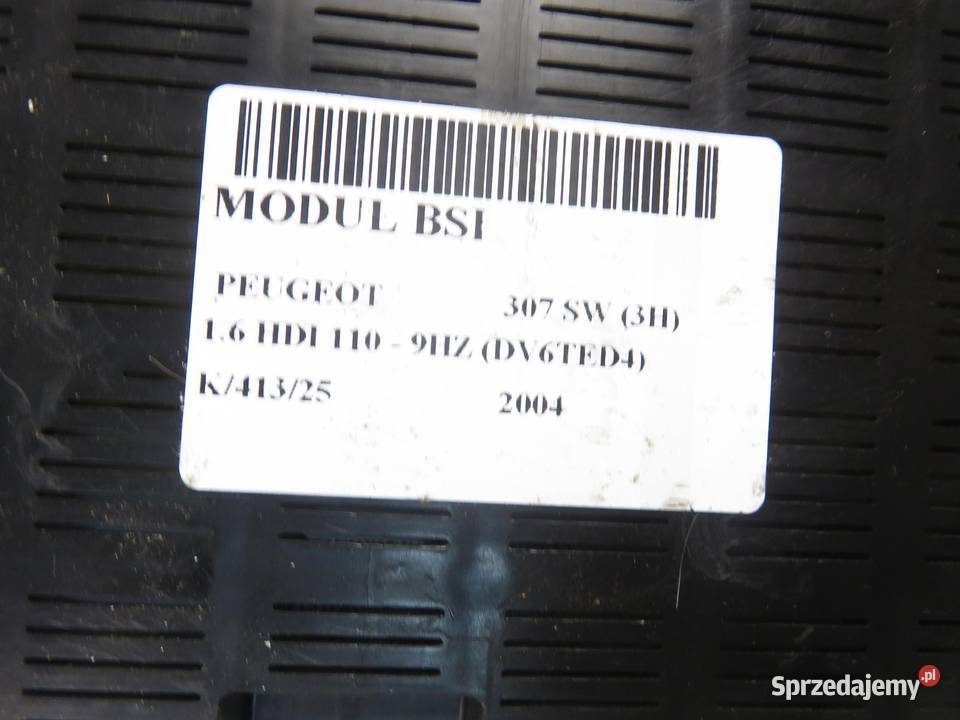 BSI PEUGEOT 307 9651197580A 9651196880A