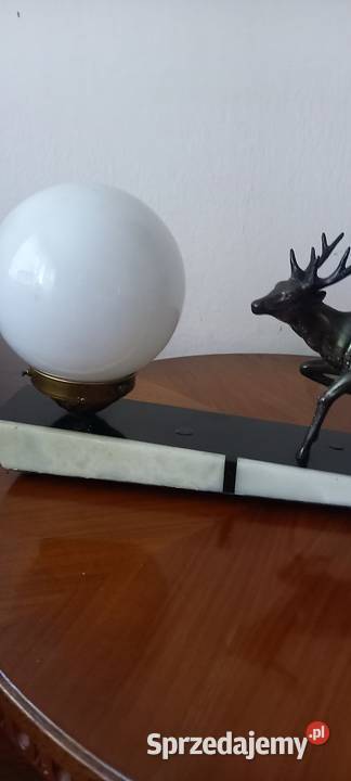 Lampka z jeleniem w stylu Art Deco Skierniewice sprzedam