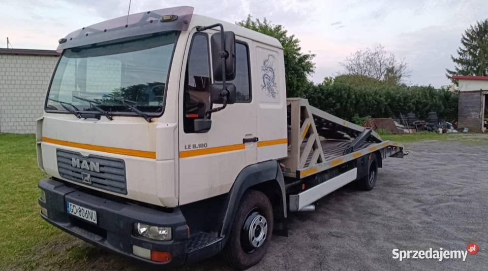 Sprzedam autolawetę MAN LE 18180 z 2004 roku Rok produkcji 2004 Radzyń Podlaski