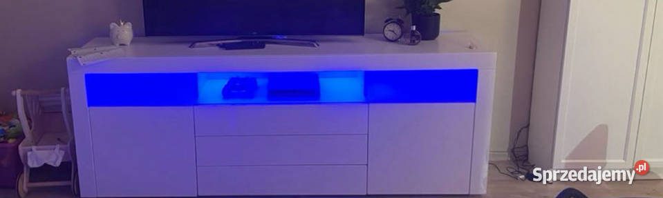 Komoda RTV BELL podświetlenie LED Piaski