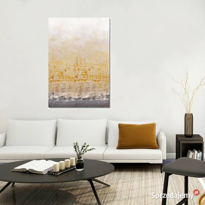 Golden Bay 2 abstrakcja nowoczesny obraz ręcznie pomorskie Malbork