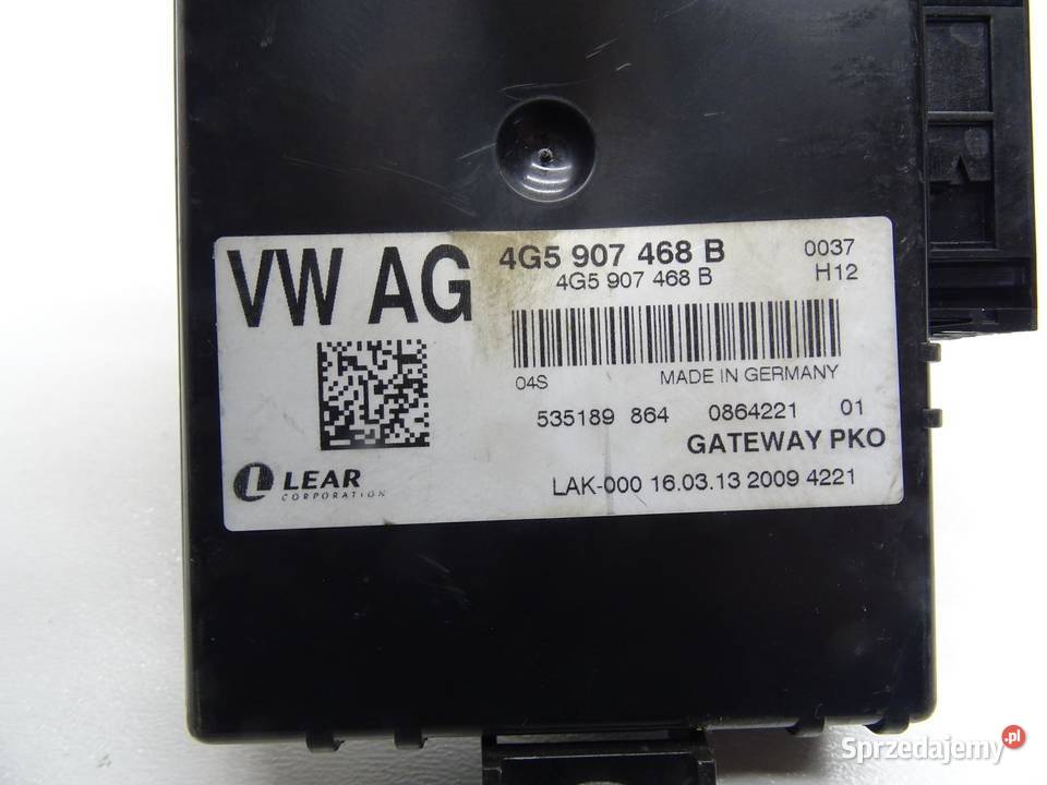 MODUŁ STEROWNIK GATEAWAY 4G5907468B AUDI A6 C7 osobowe małopolskie