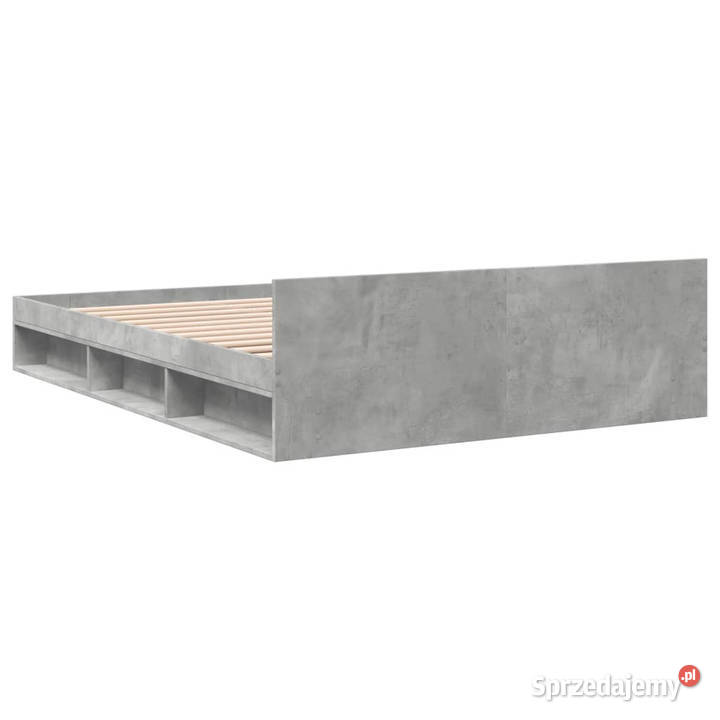 Rama łóżka z szufladami szarość betonu 135x190 Łóżka mazowieckie Warszawa