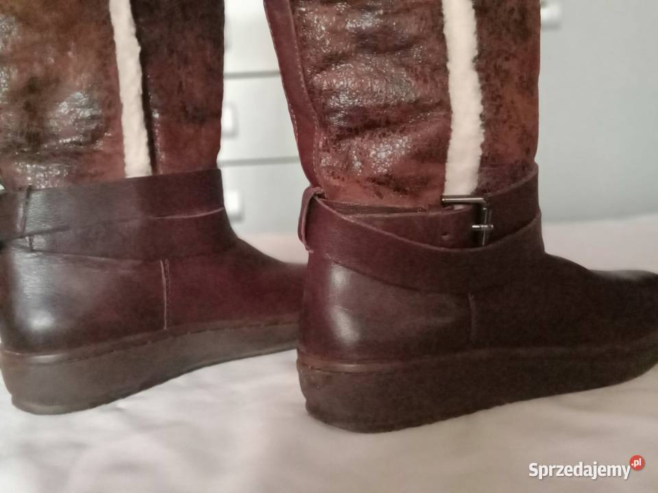 Kozaki skórzaneocieplane Geox skóra Łódź