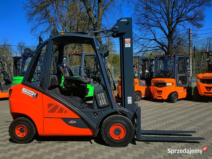 Wózek widłowy Linde H30D02 diesel 3 tony triplex Kęty