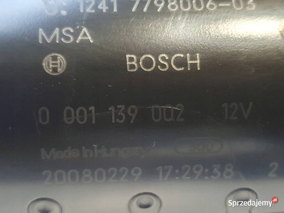 ROZRUSZNIK BMW E87 E90 E91 20 D bosch 0001139002 Chełm