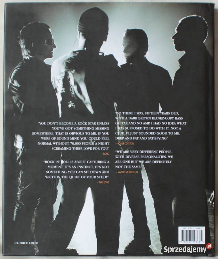 Książka U2 By U2Bono The Edge AClayton LMullen Kraków sprzedam