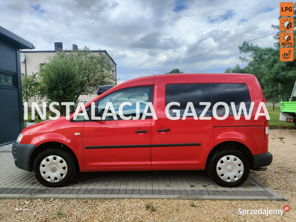 Volkswagen Caddy LIFE hak LPG klima grzane śląskie Chełm Śląski