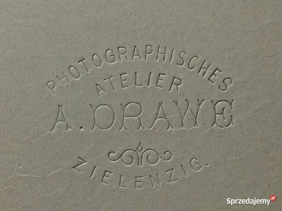 1235 SULĘCIN Niemieckie Zdjęcie Kartonikowe Szczecin