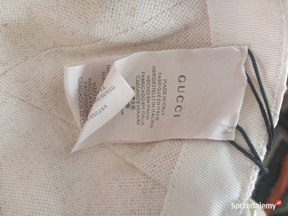 Biała czapka Gucci Poznań