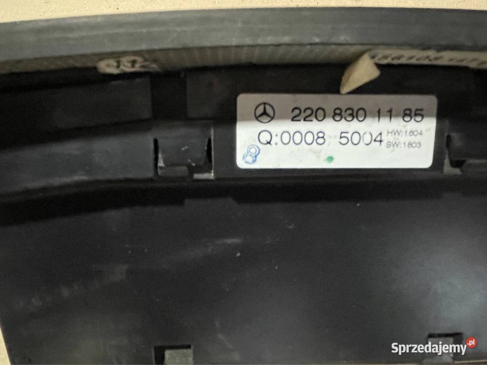 Panel nawiewu 2208301185 mercedes s w220 lift Szczecin