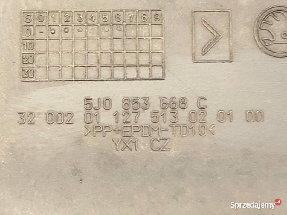 ATRAPA GRILL SKODA ROOMSTER 0615 5J0853668C Van