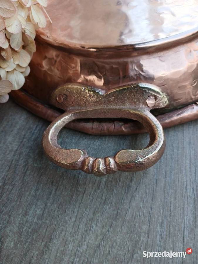 Duży miedziany półmisek patera miedziana z mazowieckie Warszawa sprzedam