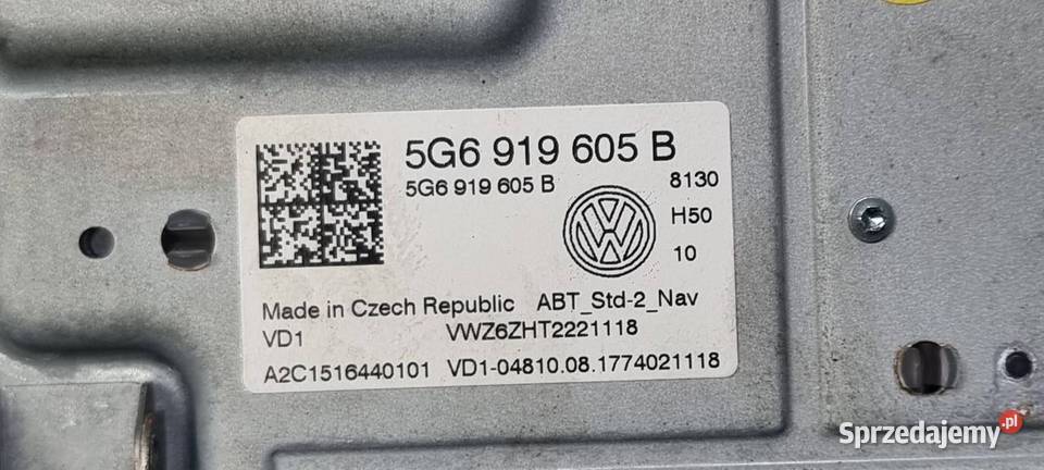 RADIO VOLKSWAGEN PASSAT B8 5G6919605B Lipno