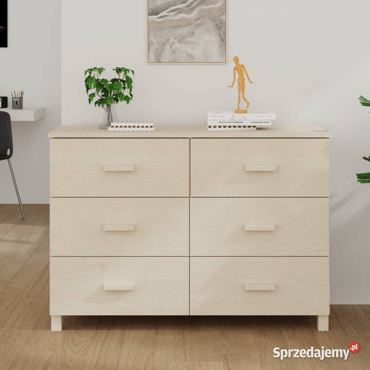 Komoda HAMAR miodowy brąz 113x40x80 lite drewno mazowieckie
