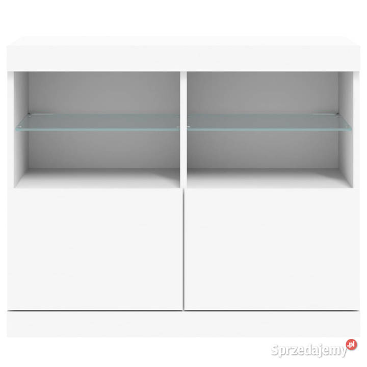 Szafka z oświetleniem LED biała 81x37x67 Warszawa