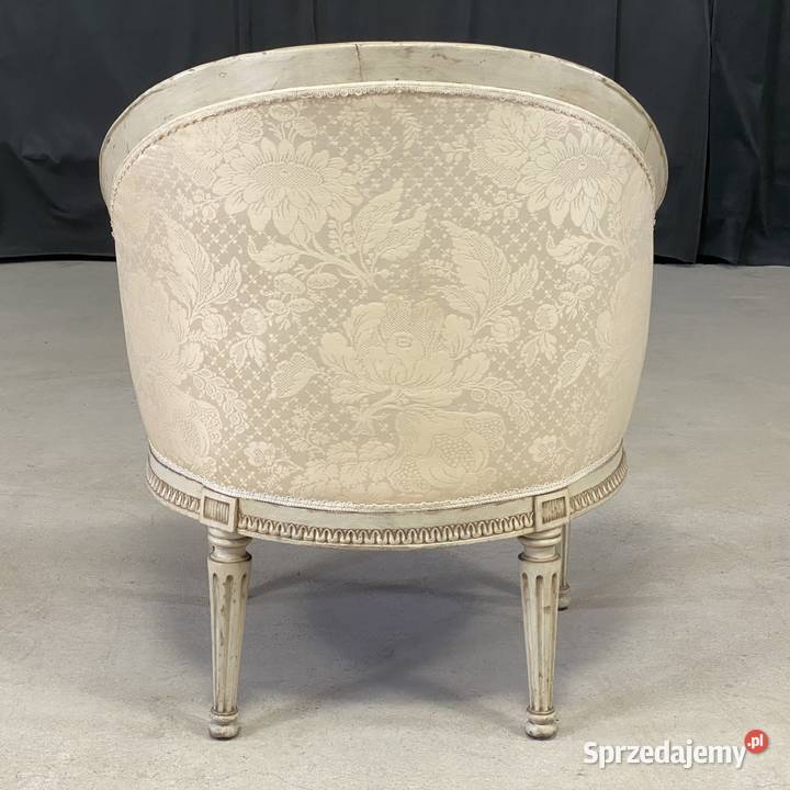 Fotel Ludwik XVI francuski tapicerowany styl zachodniopomorskie Budno