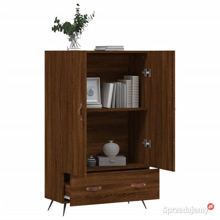 Wysoka szafka brązowy dąb 695x31x115 WM828211 Warszawa sprzedam