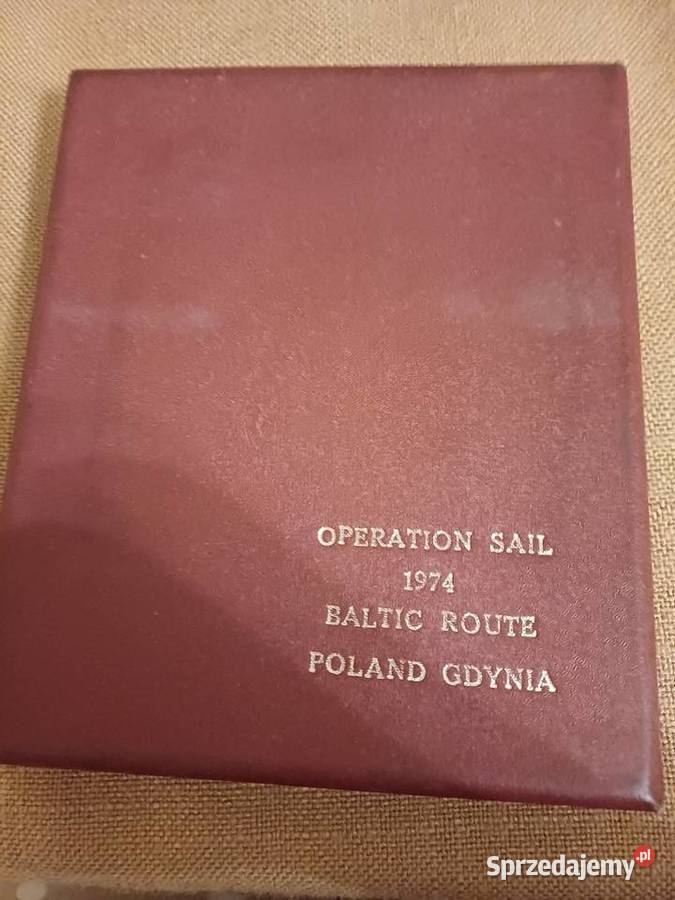 Medal okolicznościowy Operacja Żagiel 1974 pomorskie Gdynia