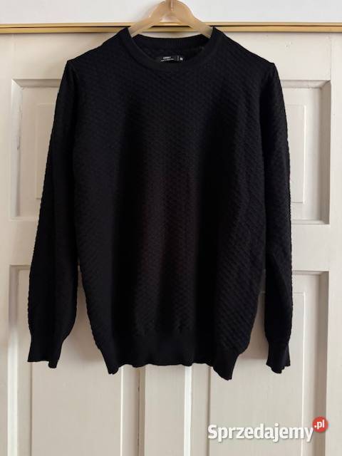 Sweter męski M Carry czarny we wzór jednolity Rozmiar M Częstochowa