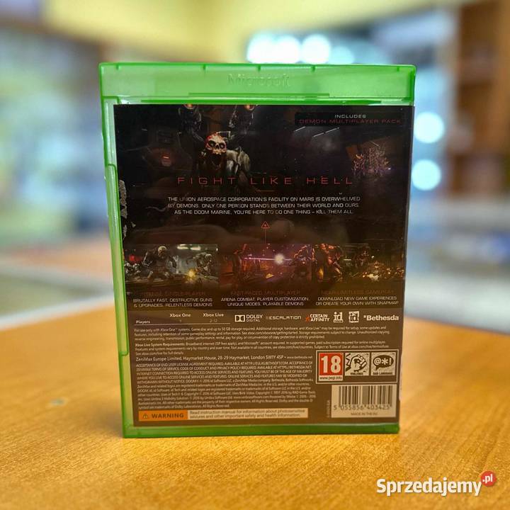 Gra na Xbox One Doom warmińsko-mazurskie Elbląg
