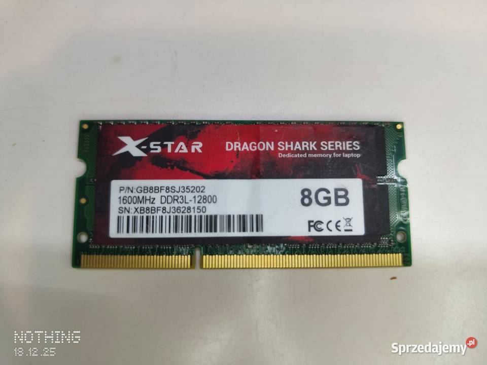 RAM DDR3L XSTAR 8GB1600 wielkopolskie