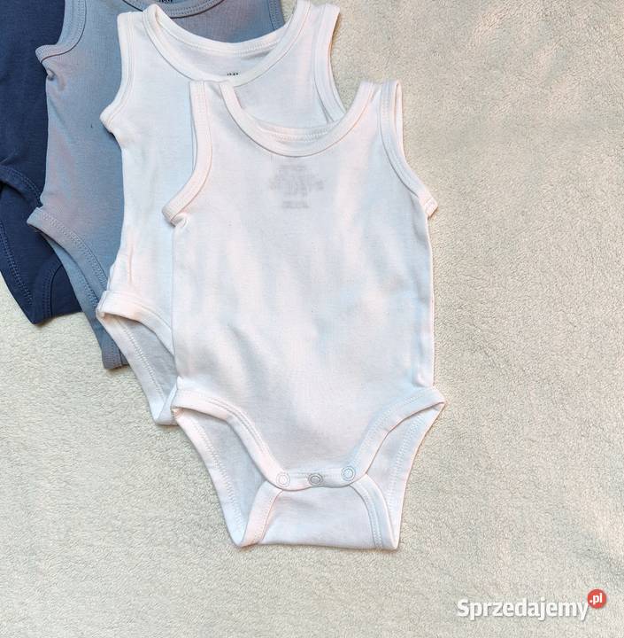 Body HM 50 noworodek newborn bawełna niebieskie Szczecin