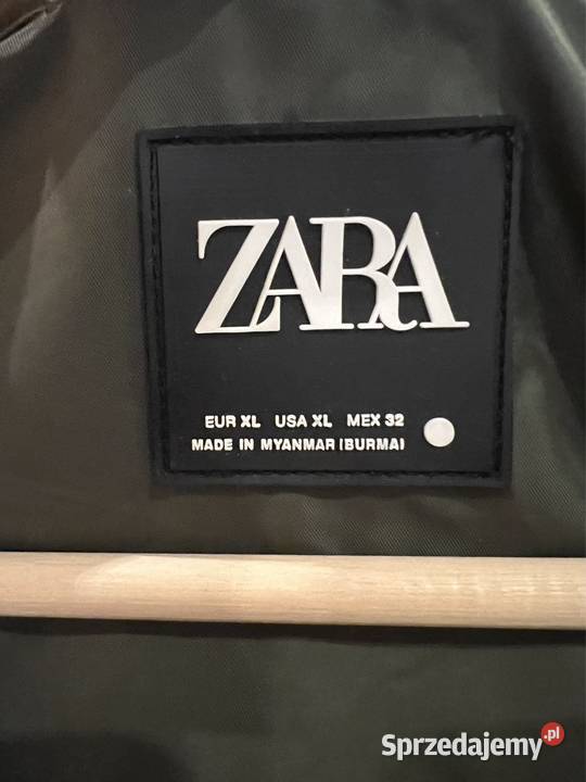 kurtka technologiczna z kapturem z kapturem Zara zielony śląskie Jaworzno