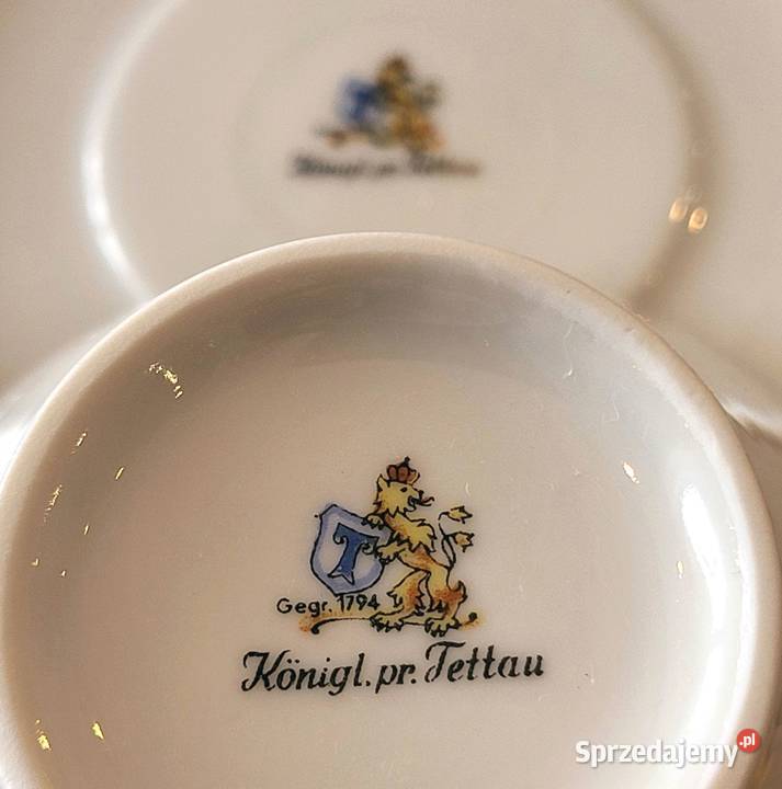 Tettau Bawaria wzór Ria 1347 serwis 12 osób Porcelana i szkło Szczecin
